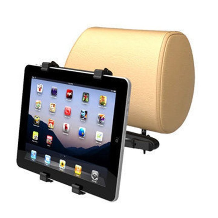 權世界@汽車用品 PeriPower車用後頭枕iPad/iPad2/new iPad專用固定車架 8PPBIPX01