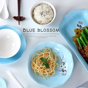 碗碟套裝家用2-6人簡約吃飯盤子碗組合4人景德鎮陶瓷日式手繪餐具