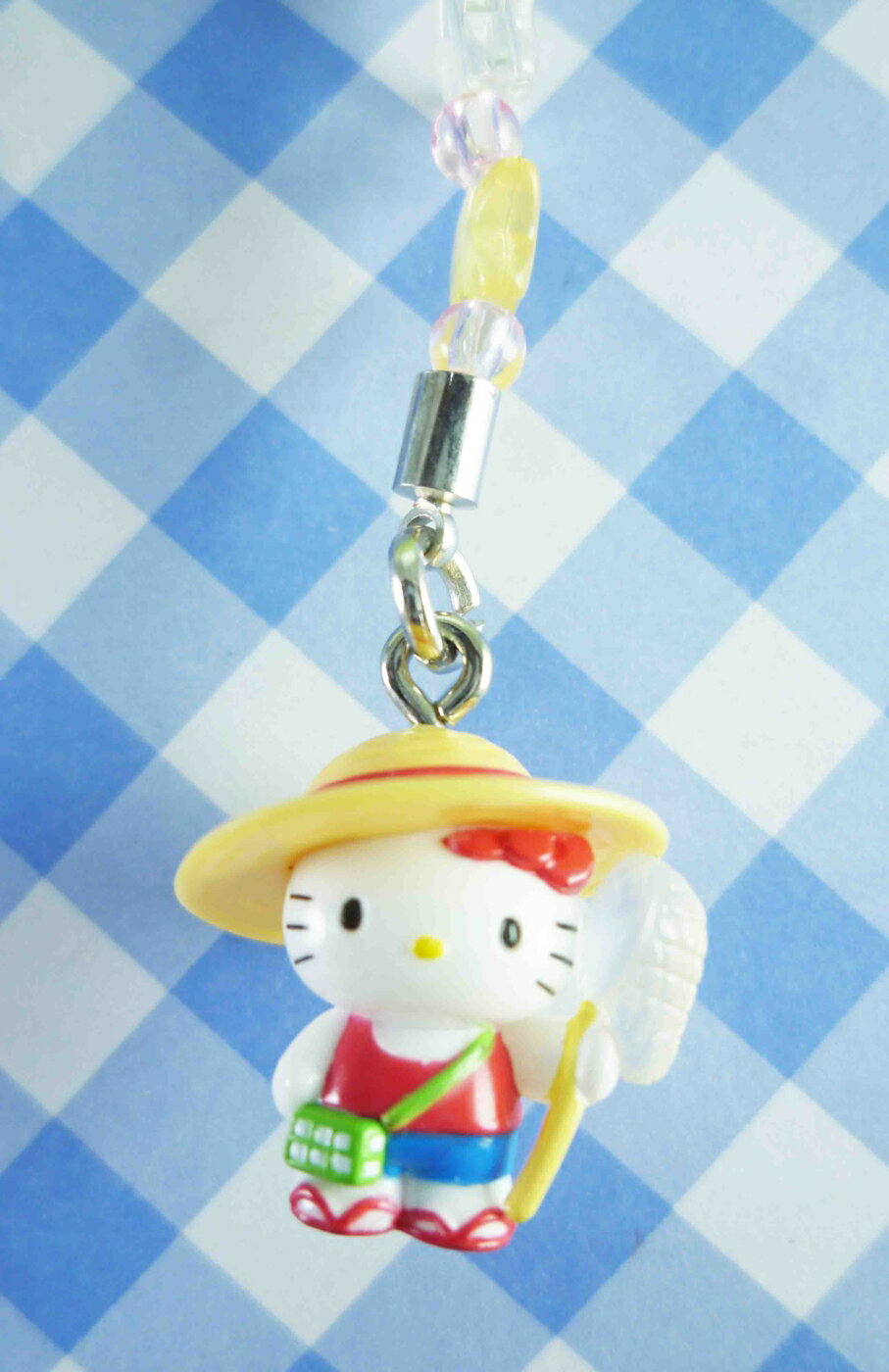 【震撼精品百貨】Hello Kitty 凱蒂貓 限定版手機吊飾-捕蟲 震撼日式精品百貨