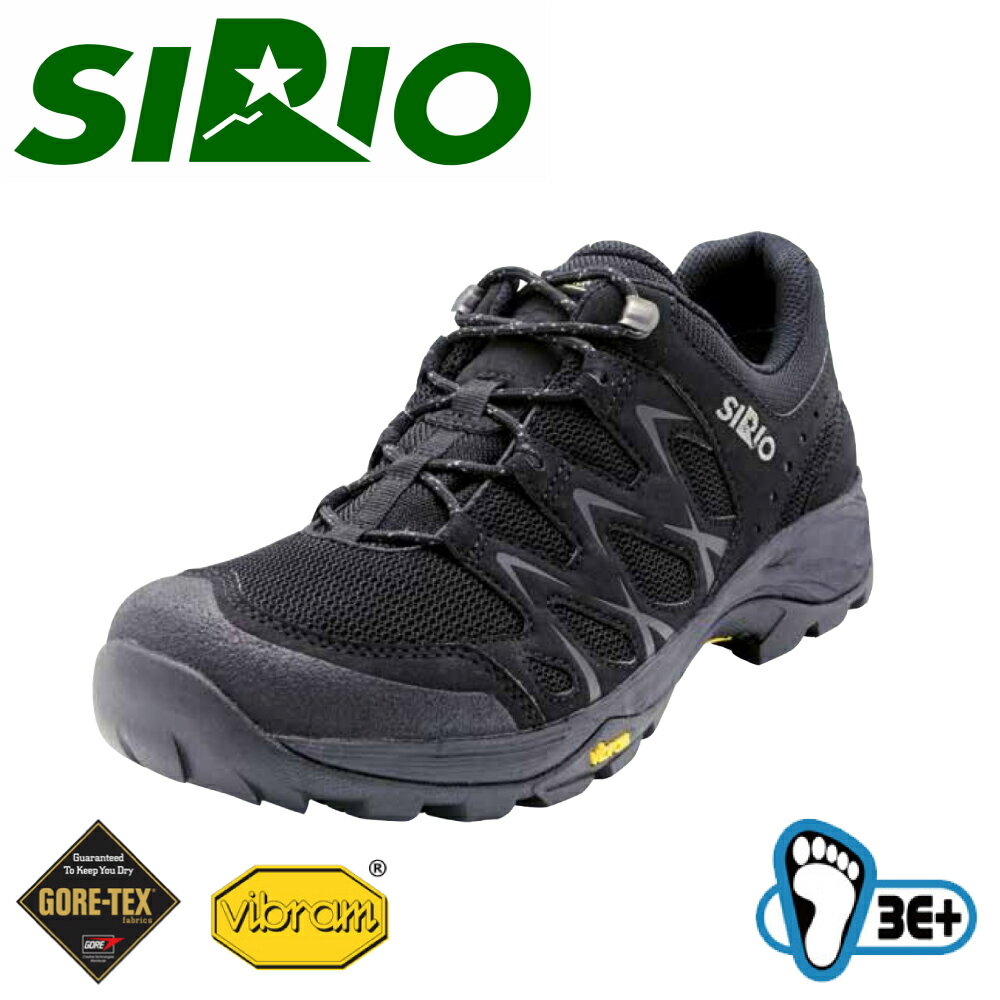 【SIRIO 日本 GORE-TEX短筒健行鞋《黑》】PF116/健行/登山鞋/休閒鞋/運動鞋/非Merrell