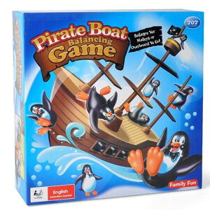 桌遊玩具 船轉企鵝 海盜企鵝疊疊樂 諾亞方舟 驚濤駭浪 驚險企鵝海盜船 別讓企鵝掉海底【塔克】
