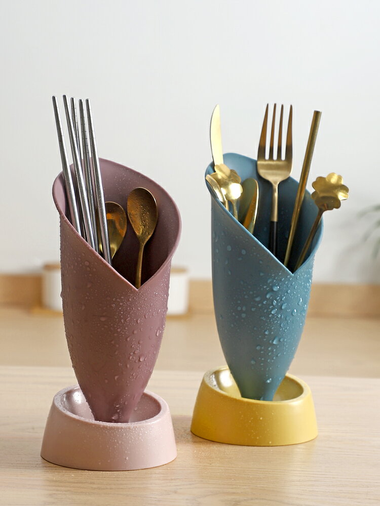廚房筷子置物架筷簍筷筒瀝水收納盒塑料放餐具簍桶裝快子勺子防霉