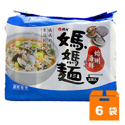 維力 媽媽麵 蛤利海鮮風味 80g (5入)x6袋/箱