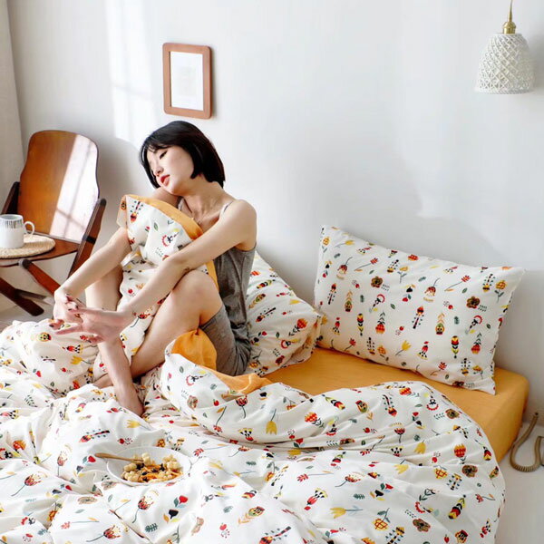 床包被套組(薄被套)-單人/雙人/加大/ 精梳純棉 / 多款任選 台灣製 北歐設計 / DUYAN 竹漾 6