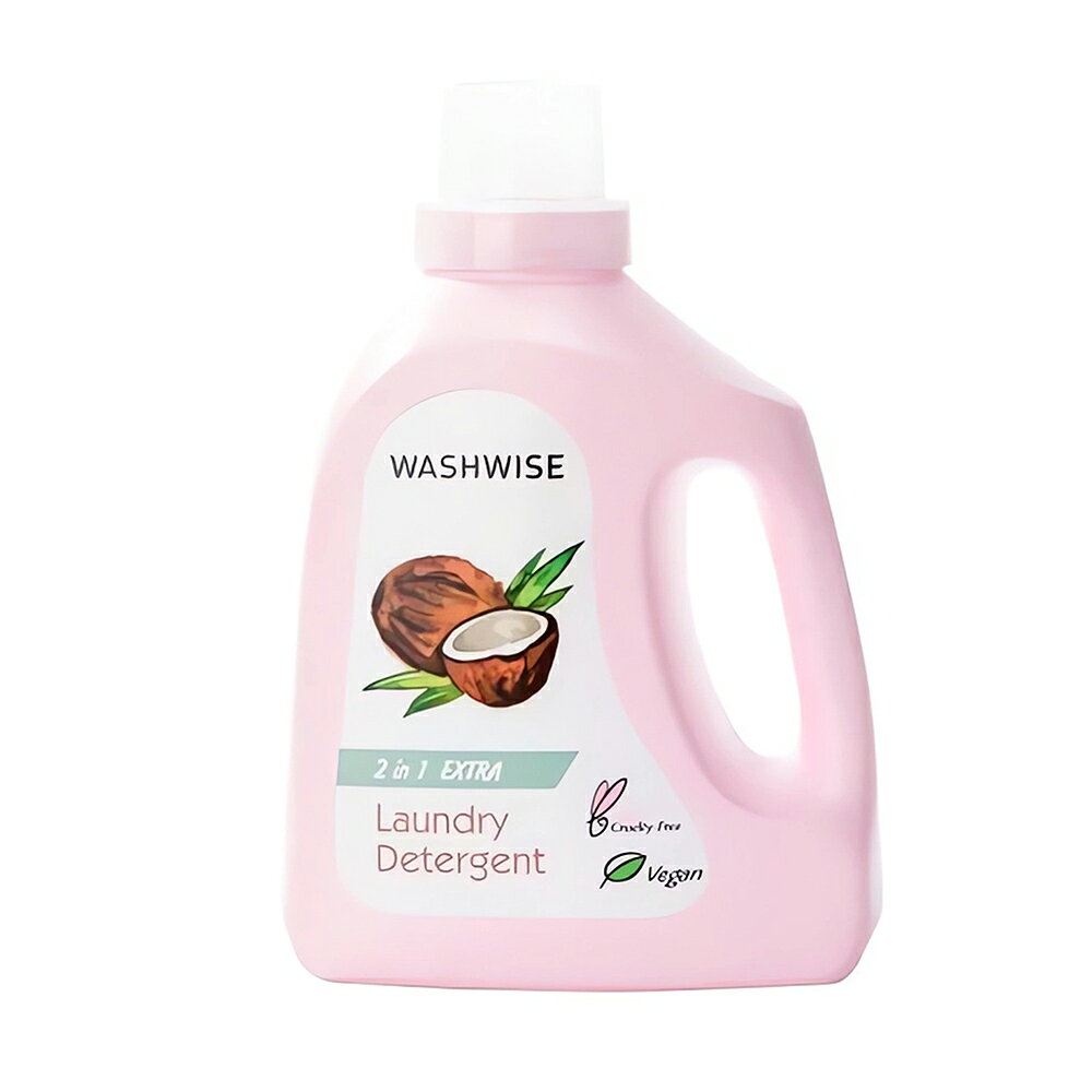 愛家捷 WASHWISE艾麗淨 一舉兩得全效洗衣精1入 台灣製造植物酵素洗衣凝露 洗私密內衣物寶寶尿布 歐盟認證安心友善
