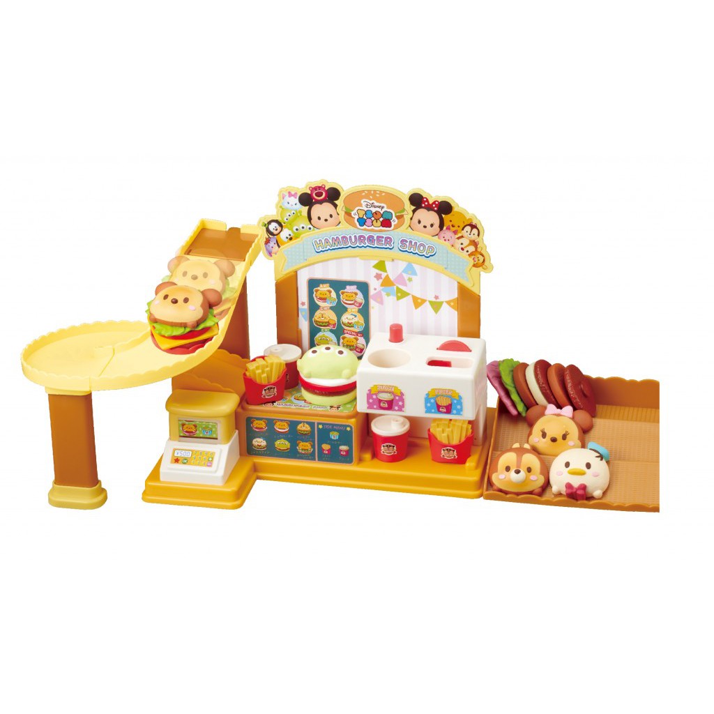 【Fun心玩】SG79895 麗嬰 SEGA TOYS Disney 迪士尼 TSUM TSUM 家家酒 美味漢堡店 禮物