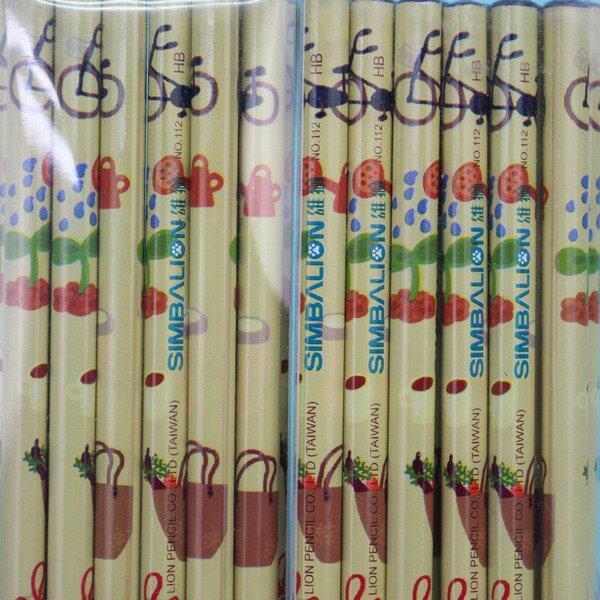 雄獅鉛筆NO.112 愛地球圓桿塗頭鉛筆2B /一箱12小盒入(一小盒12支)共144
