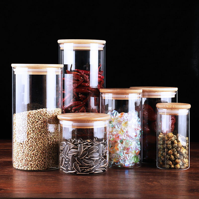 玻璃瓶密封罐高硼矽儲物罐透明家用廚房雜糧五谷收納盒茶葉零食罐