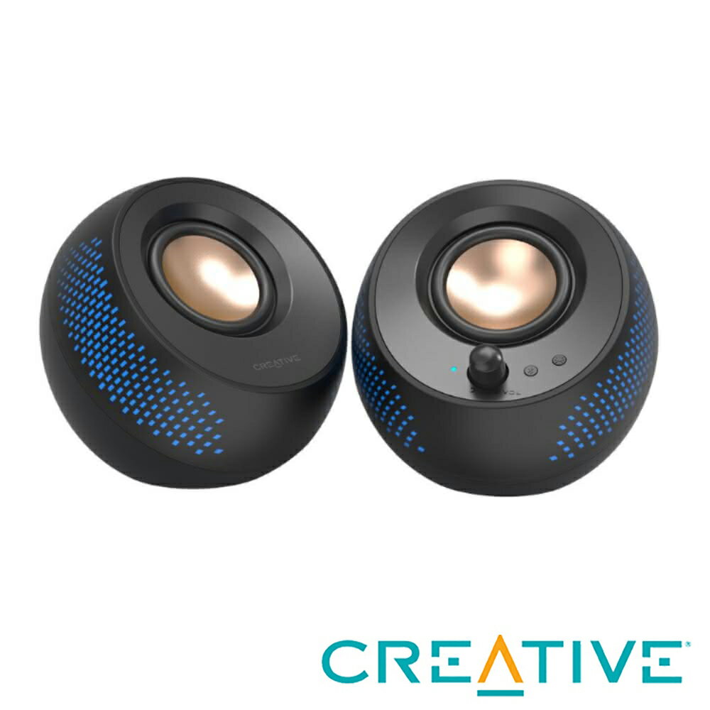 【CREATIVE】Pebble X 2.0 USB-C RGB 電腦喇叭 黑色【三井3C】