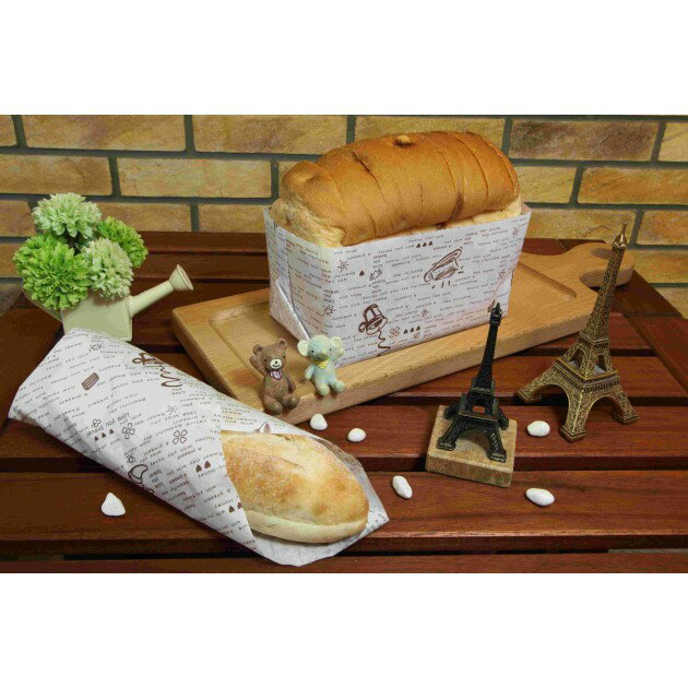 【富山食品】特圓 漢堡包裝紙 30*30cm 100入 防油紙 漢堡紙 三明治包裝紙 ISO認證 單面防油水處理 襯托產品高貴