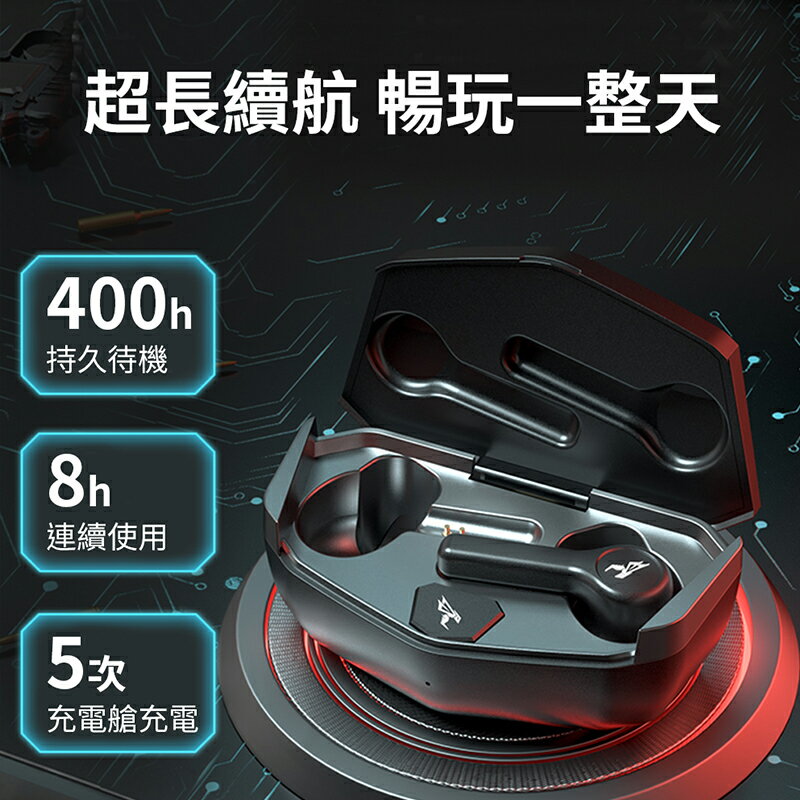 【SOMIC碩美科】GX501 電競級真無線耳機｜60ms超低延遲｜藍牙5.0｜ENC通話降噪｜30小時續航｜IPX5防水｜長效續航｜手遊必備 1