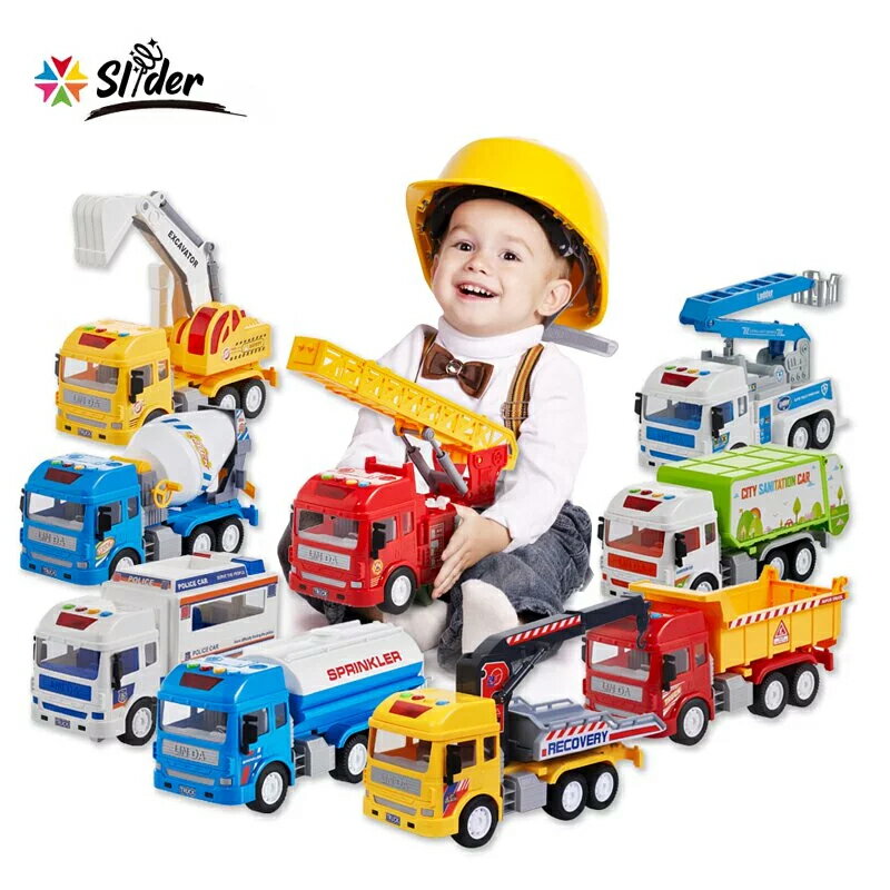 Slider 高空作業車/消防雲梯車/怪手工程車/水泥預拌車/灑水車/警務車/垃圾車/砂石車【德芳保健藥妝】