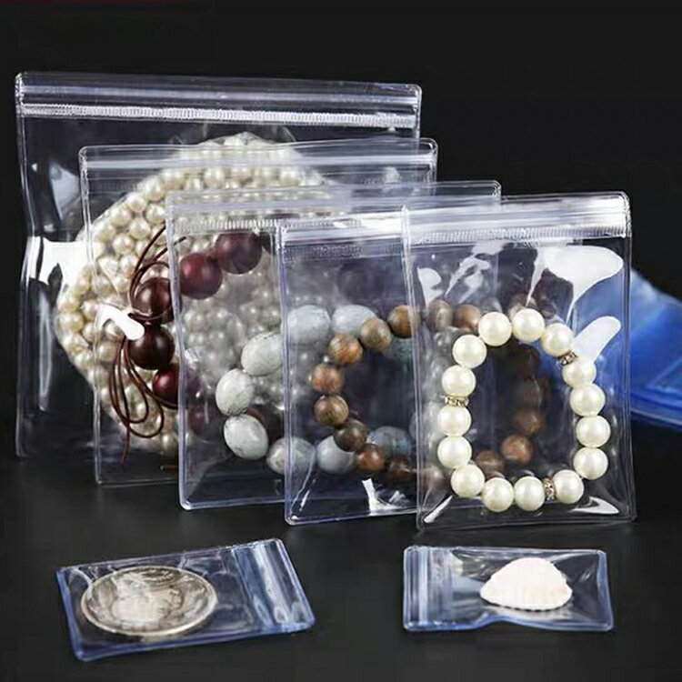 PS Mall 【J801】 夾鏈袋 密封袋 透明夾鏈袋 PVC夾鍊袋 包裝袋 軟膠袋 飾品袋