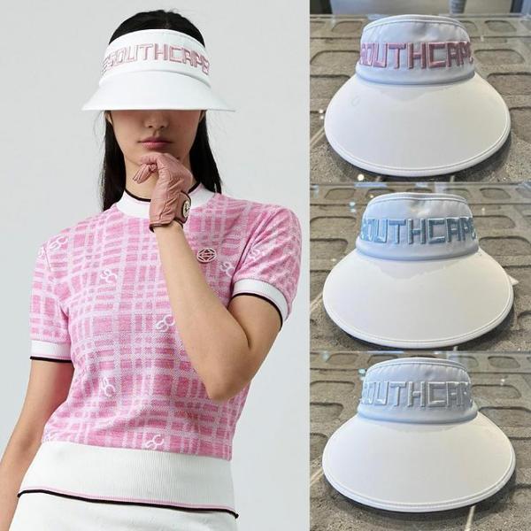 高爾夫球帽 遮陽帽 2023原單韓國高爾夫球帽 男女同款春夏遮陽golf帽子 戶外透氣大檐帽