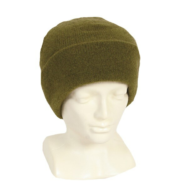 橄欖綠紐西蘭貂毛羊毛帽雙層保暖帽登山帽男女