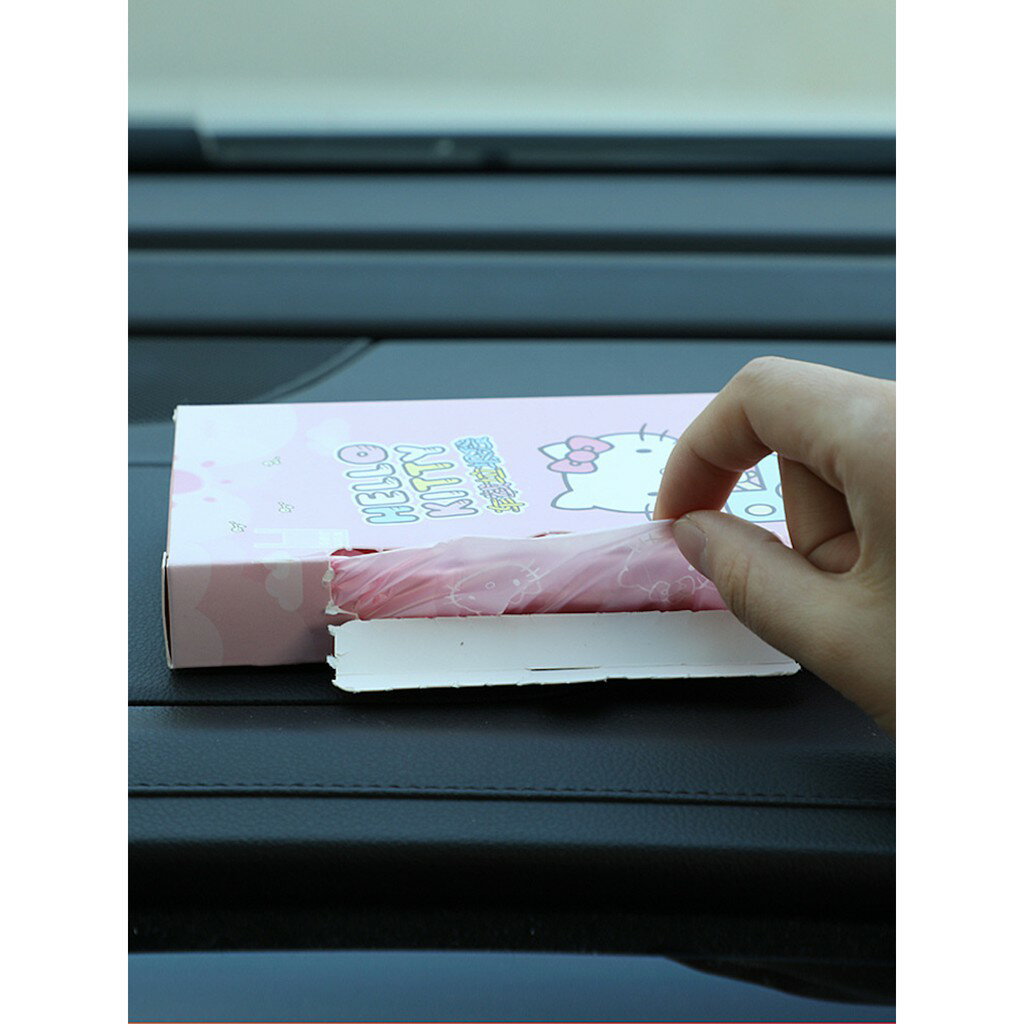 ISONA Hello Kitty 50入 3絲 手提垃圾袋 背心式垃圾袋 手提袋 包裝袋 手提塑膠袋 水果袋 PE 7