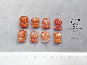 太陽金草莓愛心小熊 太陽金草莓 水晶飾品 晶晶工坊-love2hm 424