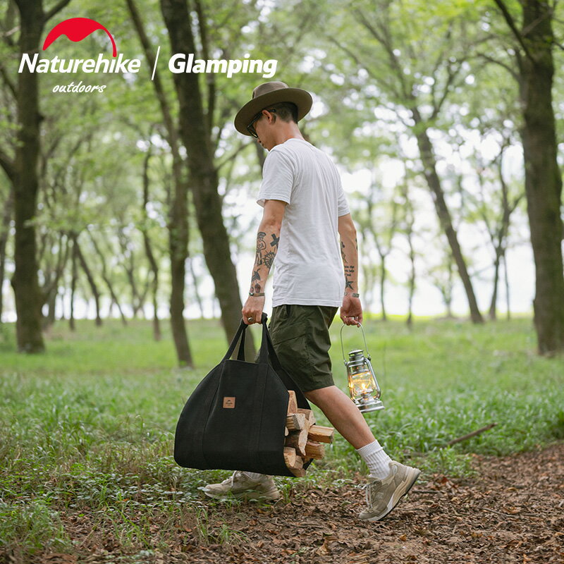 Naturehike挪客帆布柴火袋戶外多用途露營野營加厚提手收納袋