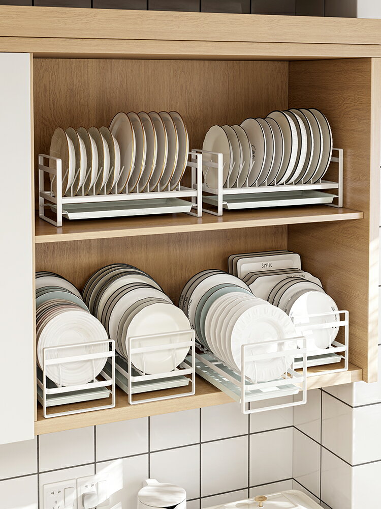 御仕家單層盤子架 上水槽廚房櫥柜晾碗盤置物臺面碟子瀝水收納架
