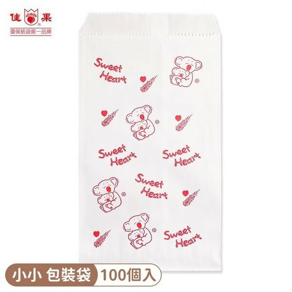 小小 包裝袋 佳果包裝紙袋 環保包裝紙袋 /一包100個入(定80) 909 底帶花 花紙袋 10cm x 17cm -文
