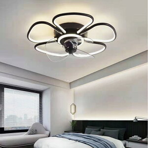 北歐吸頂風扇燈餐廳客廳現代簡約家用臥室房間帶電風扇燈一件式