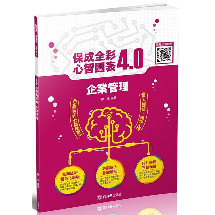 企業管理：全綵心智圖表4.0-鐵路特考.國民營事業.郵局（保成）