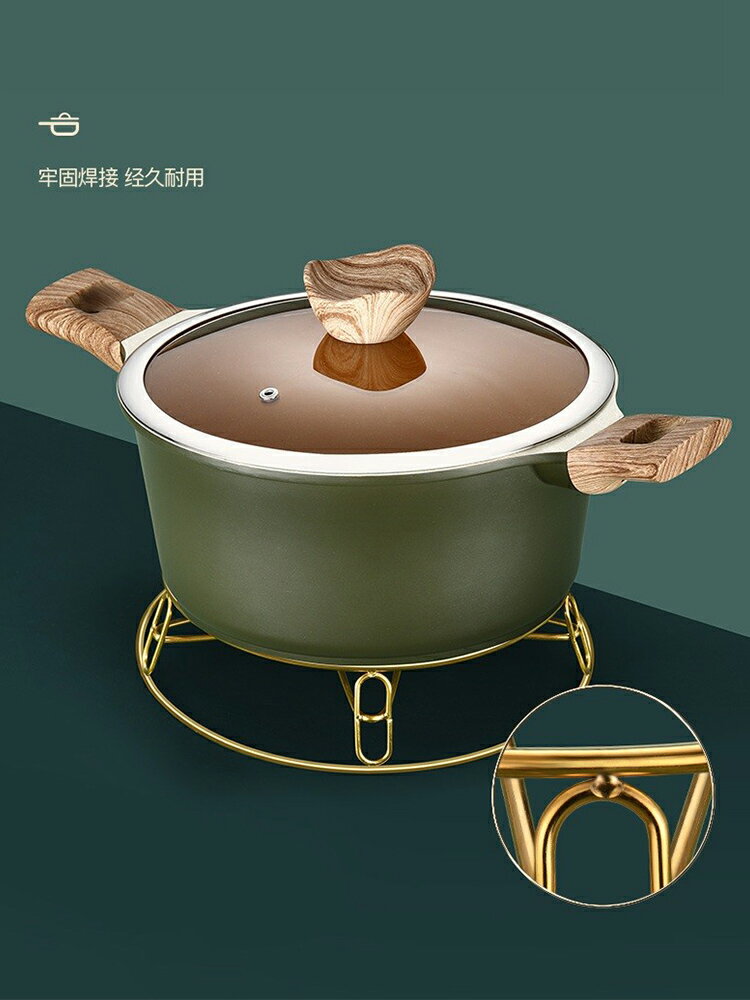 廚房金屬雙面鍋架砂鍋火鍋置物架支撐架餐桌放鍋架鍋具隔熱墊架子