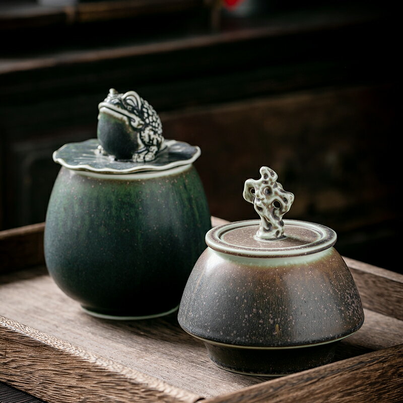 茶葉罐陶瓷密封罐儲存茶罐子防潮家用創意個性時尚普洱茶紅茶綠茶