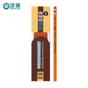 木頭鉛筆 雄獅 NO.88 《HB》 六角皮頭鉛筆 (12支/盒)