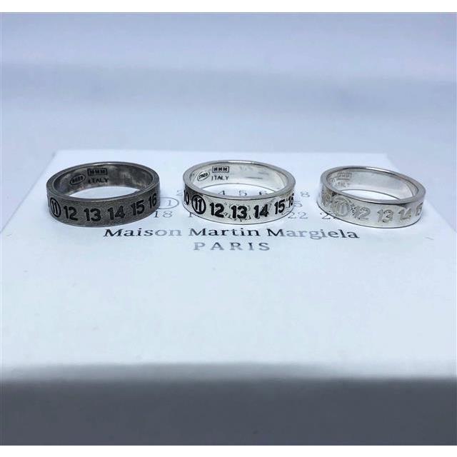 OEG·Maison Margiela MMM戒指 925銀 自主ins數字刻字 情侶戒指