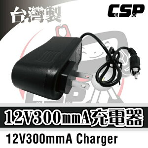 【CSP】台灣製 12V300mmA 全自動充電器