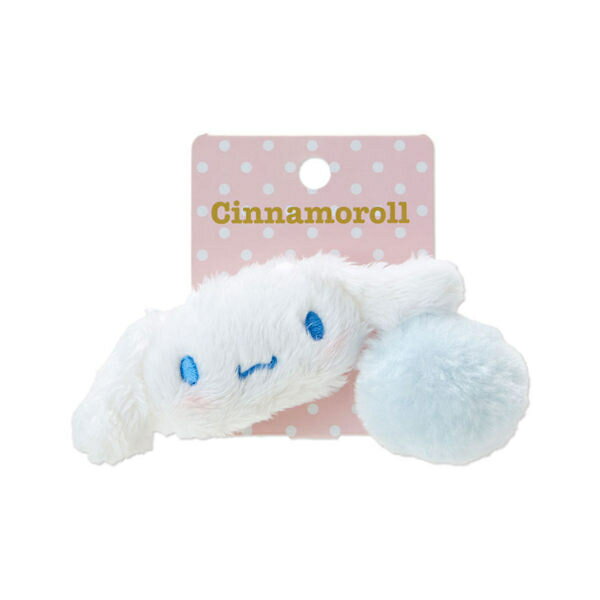 【震撼精品百貨】大耳狗 Cinnamoroll 大耳狗喜拿立體大頭絨毛造型髮束(絨球) 震撼日式精品百貨