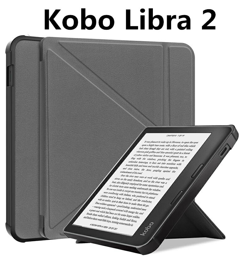 適用于Kobo Libra 2 eReader保護套防摔電子書閱讀器7英寸皮套全包邊軟殼硅膠支架外殼