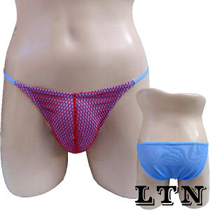 台灣製MIT透氣舒適性感男內褲．(LTN)C387藍/紅網-XL【本商品含有兒少不宜內容】