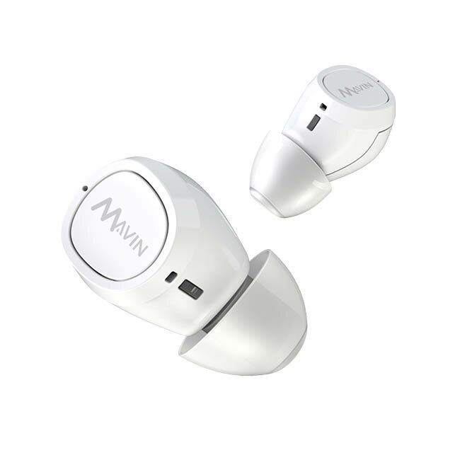 『 Mavin Air-X  白色 』真無線藍牙耳機/藍芽5.0/IPX5防水等級/apt-X /專利充電盒提供50小時續航力