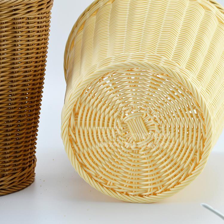 清倉仿藤編法式面包籃面包筒法棒面包筐面包桶面包簍收納桶置物籃 2