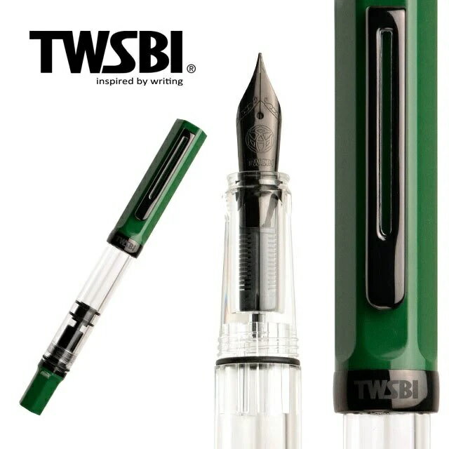 三文堂 TWSBI 鋼筆 / ECO / 墨綠 & 黑鈦 / (加贈大筆套)【領券滿額再折千8/31止】