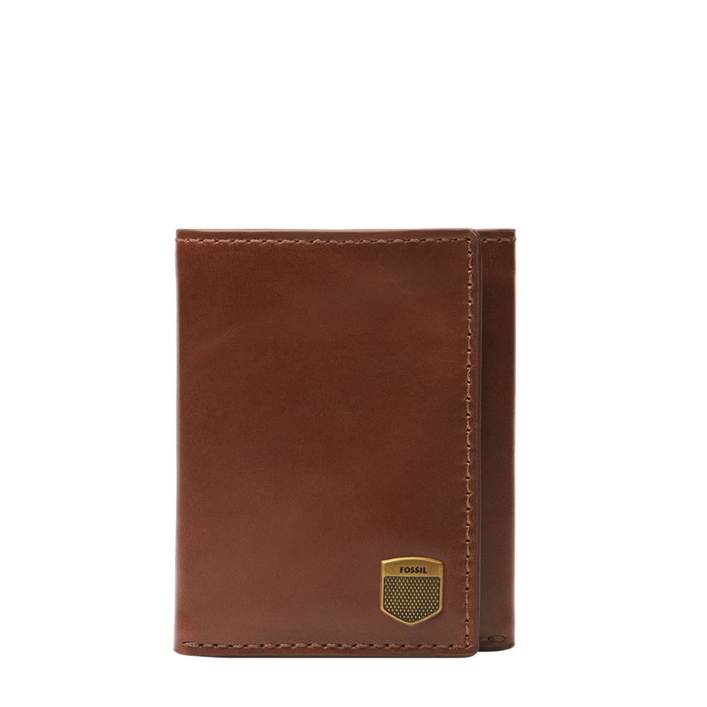 送禮首選 ★ 【FOSSIL】Hayes 真皮直式短夾-深棕色 ML4643200【 美國時尚品牌 】 附防塵袋+提袋