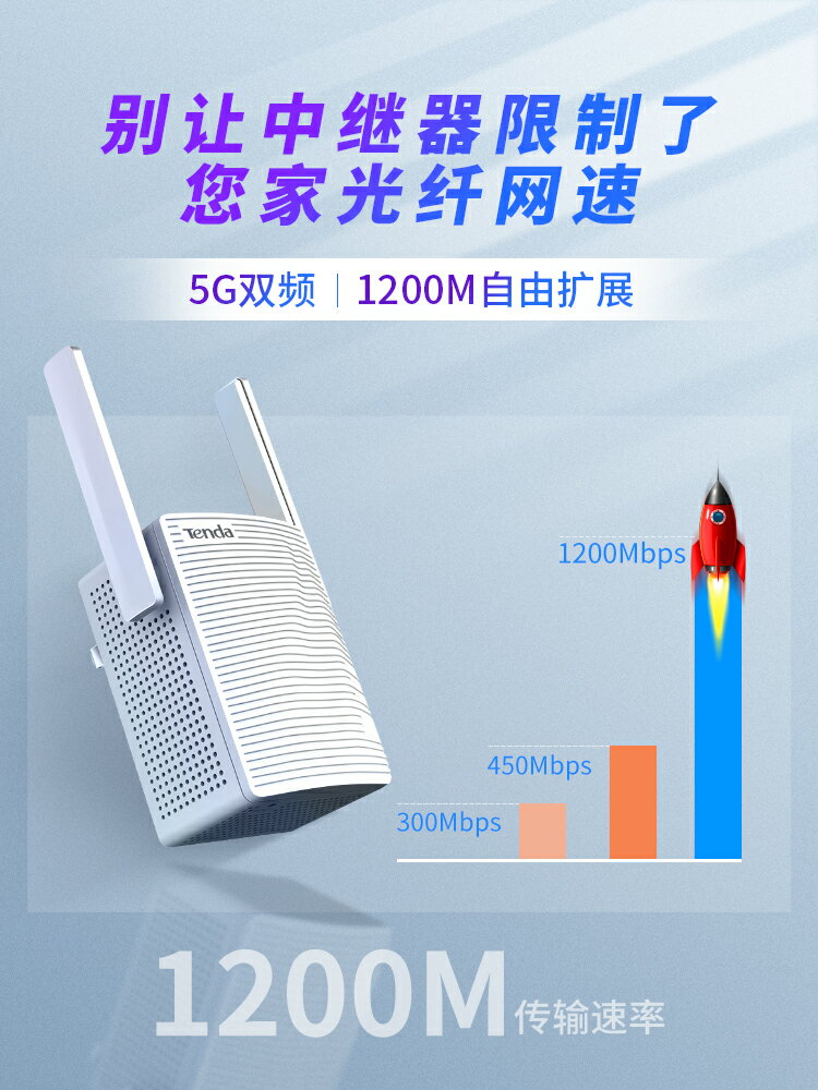 WiFi信號放大器 【搶99】騰達wifi信號擴大器放大增強器接收器千兆『XY12807』