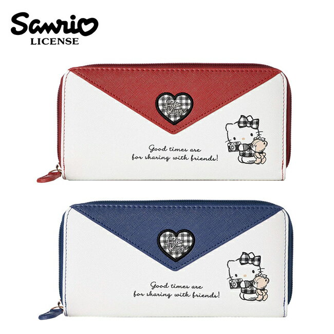 【日本正版】凱蒂貓 信封造型 長夾 皮夾 錢包 Hello Kitty 三麗鷗 Sanrio