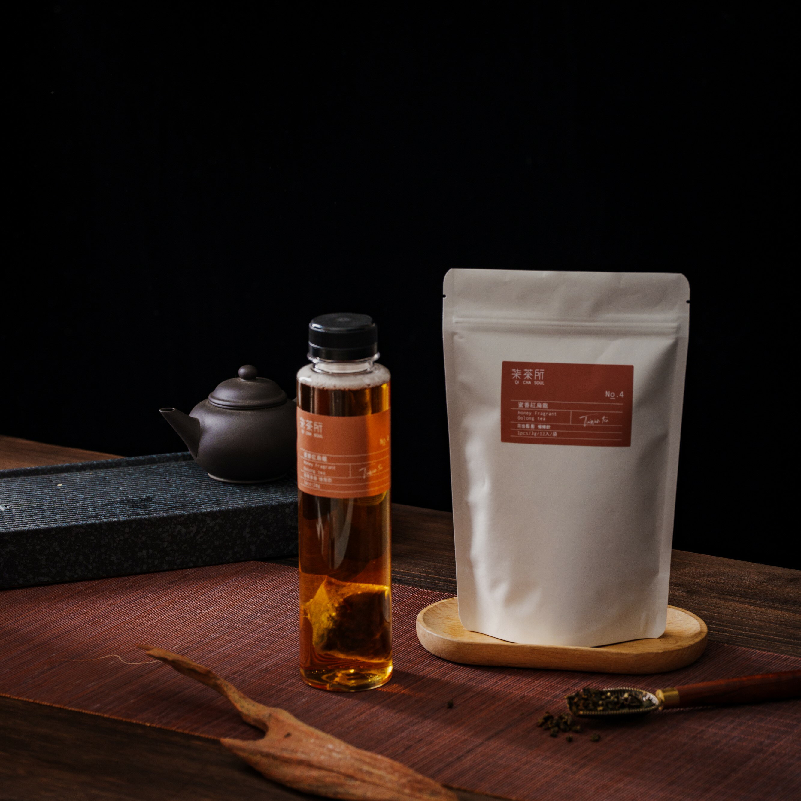 ｛柒茶所}冷泡茶系列組合-特級蜜香紅烏龍茶 大三角立體 原片茶葉好伸展
