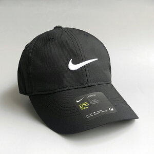 美國百分百【全新真品】Nike 高爾夫球帽 耐吉 帽子 遮陽帽 棒球帽 運動 輕量 魔鬼沾 配件 男帽 黑色/白色 G872
