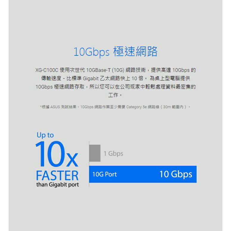 【含稅公司貨】 ASUS 華碩 XG-C100C V2 10GbE RJ45網路卡 10G PCIe 網卡 現貨熱銷 1
