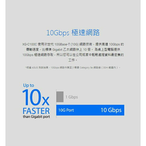【含稅公司貨】 ASUS 華碩 XG-C100C V2 10GbE RJ45網路卡 10G PCIe 網卡 現貨熱銷 1