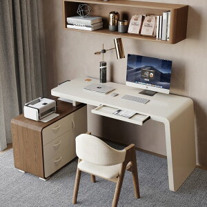 實木辦公桌家用電腦桌臺式輕奢現代簡約l型旋轉書房轉角書桌臥室