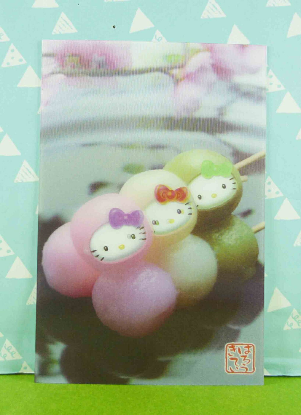 【震撼精品百貨】Hello Kitty 凱蒂貓 明信片-三色丸子 震撼日式精品百貨