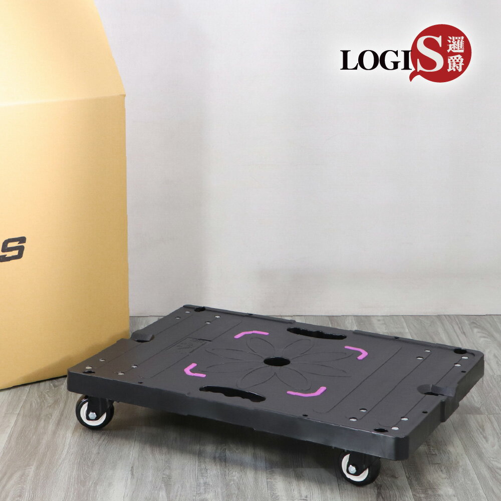 LOGIS邏爵傢俱-臺灣製68*47大尺寸耐重300KG平板車 烏龜車 搬運車 拉貨車 推車 拖車 臺車【BA03】