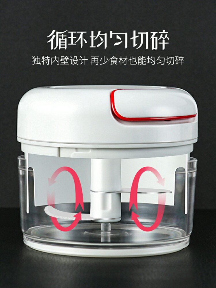 小號蒜泥神器廚房蒜蓉壓蒜器 家用手拉搗蒜器大蒜攪碎機