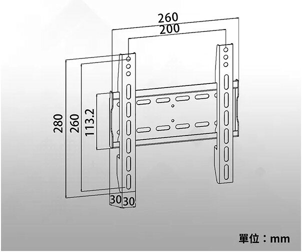 NAW-01 螢幕 壁掛架 電視/螢幕可用 最大承重40KG 孔位最大到M8 壁掛 3