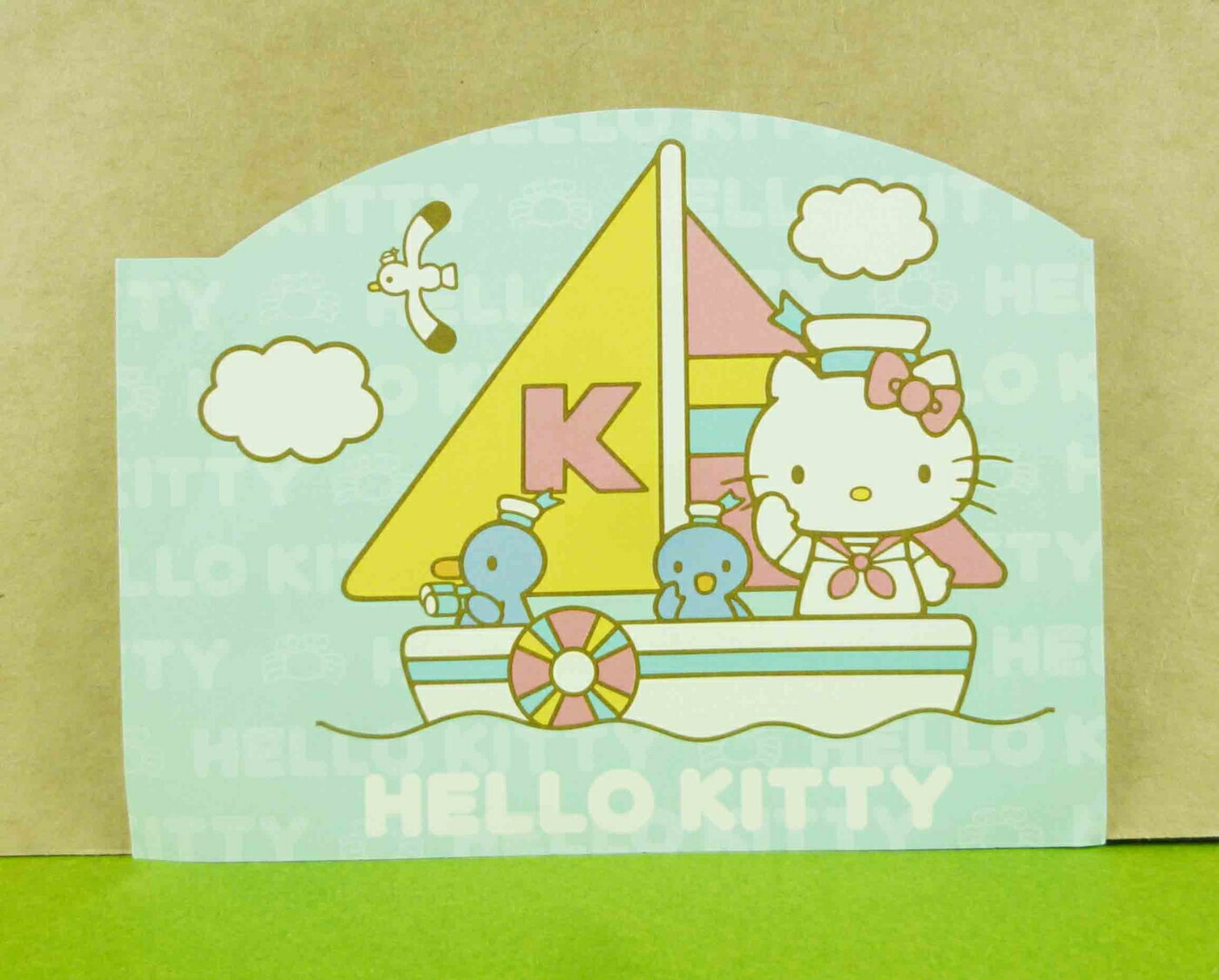 【震撼精品百貨】Hello Kitty 凱蒂貓 造型卡片-藍海軍 震撼日式精品百貨